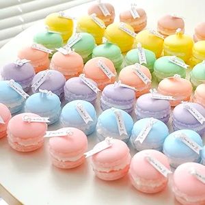 Simulated desserts macaroons shaped scent candle